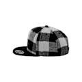 Miniatyrbillede 5 af 6: Snapback Kasket - Flexfit - Grå Sort Check - One Size - Urban - Efterår/Vinter sort/flerfarvet