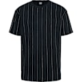 Miniatyrbillede 1 af 3: T-shirt Oversize - URBAN CLASSICS - Stribet - Korte ærmer - 100% Bomuld - Sort/Hvid Svart vit S