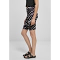 Pikkukuva 2 / 3: Naisten pyöräilyshortsit - Urban Classics - AOP - Slim fit - Elastinen vyötärö - Musta geometrinen kuosi Geometriskt svart XS