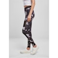 Miniatyrbild 3 av 6: Legging dam - Urban Classics - Svart - Hög midja - Mesh-inlägg - Stretchkomfort svart/grå/vit XS