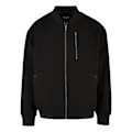 Miniatyrbillede 1 af 6: Blouson - Urban Classics - Bombardier - Polyester 100% - Oversize pasform - Flere lommer svart/svart XL