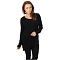 Miniatyrbillede 5 af 6: Sweatshirt - URBAN CLASSICS - Lang - Lange ærmer - Kvinde - Mørkeblå marinblå XS