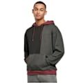 Pikkukuva 2 / 4: Urban Classics Oversized Color Block Huppari - musta/tumma ruskea - M Svart/mörkbrun M
