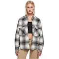 Miniatyrbillede 1 af 4: Oversize ternet skjorte til kvinder Urban Classics GT - hvid/sort - 2XL vit svart XXXXXL