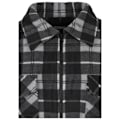 Miniatyrbillede 3 af 4: Veste - Urban Classics - Plaid Teddy - 5XL - Sort/Hvid - Sherpa-foring