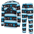 Miniatyrbillede 1 af 4: NFL-hold Vinter JULE Pyjamas Sæt skjorte og bukser Carolina Panthers XL
