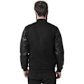 Miniatyrbild 2 av 2: Blouson Teddy - URBAN CLASSICS - Svart - Ull - 4XL - Ärmar i syntetisk läder Svart