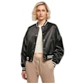 Miniatyrbillede 1 af 4: Oversized satin kort jakke til kvinder Urban Classics College - sort - S