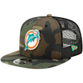 Pikkukuva 1 / 4: Throwback Miami Dolphins Mesh 9Fifty Snapback-lakki puukamouflage