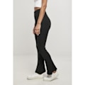 Miniatyrbillede 3 af 4: Legging dame Urban Classics økologisk interlock bootcut - sort - XL Svart XS