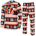 Miniatyrbillede 1 af 4: NFL-hold Vinter JULE Pyjamas Sæt skjorte og bukser Cincinnati Bengals jag