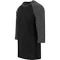 Pikkukuva 2 / 2: T-paita Raglan - Urban Classics - Musta/Harmaa - 3/4-hihat - 100 % Puuvillaa - Regular-malli sort XXXL
