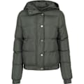 Miniatyrbild 1 av 4: Vinterjacka dam - Urban Classics - Hooded Puffer - Grön - 100% polyester - Sidofickor Grön XL