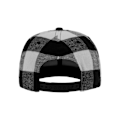 Miniatyrbillede 4 af 6: Snapback Kasket - Flexfit - Grå Sort Check - One Size - Urban - Efterår/Vinter sort/flerfarvet