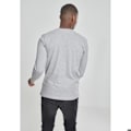Pikkukuva 5 / 6: T-paita - Urban Classics - Henley - Pitkät hihat - 90% Puuvilla - Väri harmaa grå M