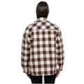 Miniatyrbillede 3 af 4: Pudeblød flannel skjorte til kvinder Urban Classics GT - rosa/brun - 2XL rosa/brun XXXL