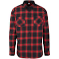 Pikkukuva 1 / 4: Paita - Urban Classics - Ruudullinen FLANELL - 100% Puuvilla - Pitkät hihat - Klassinen kaulus Svart röd S