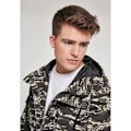 Pikkukuva 5 / 6: Parka - Kaupunkiklassikko - Tiikeri camo - Kevyt puuvilla - Korkea huppu - Sivutaskut oliv/grön/vit S