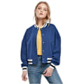 Miniatyrbillede 1 af 4: Blouson oversize dame Urban Classics College - blå - L