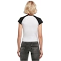 Pikkukuva 3 / 4: T-paita baseball retro naisille Urban Classics Organic Stretch GT - valkoinen/musta - 2XL vit svart XXXXL