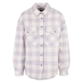 Miniatyrbillede 1 af 6: Flannel skjorte - Urban Classics - Polstret - Ternede mønster - Oversized pasform - Polstret foring vit/lila M