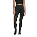 Miniatyrbillede 1 af 4: Høj talje leggings til kvinder Urban Classics Tech Mesh Svart XS