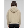 Miniatyrbillede 5 af 6: Hætte sweatshirt med lynlås - Urban Classics - Oversize Sherpa - Farve wetsand - Dame - Lange ærmer våtsand XXXXXL