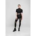 Miniatyrbild 2 av 6: Tights Kvinna - Urban Classics - Velvet Tech Mesh - Velour Stretch - Transparent Mesh - Elastisk Passform svart jag