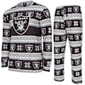 Miniatyrbillede 1 af 4: NFL-hold Vinter JULE Pyjamas Sæt skjorte og bukser Las Vegas Raiders S