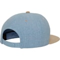 Miniatyrbillede 2 af 4: Snapback Cap - Flexfit - CHAMBRAY SUEDE - 6 paneler - One Size - Unisex blå / beige