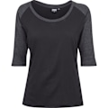 Pikkukuva 1 / 4: Urban Classics Naisten - 3/4 RAGLAN Pitkähiha T-paita Svart / Träkol S