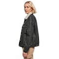Miniatyrbillede 2 af 4: Oversize kvindedenimjakke med sherpa-krave Urban Classics GT - sort - 2XL Svart XXL