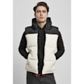 Miniatyrbillede 1 af 4: Veste Urban Classics blok puffer - sort/hvid Svart vit S