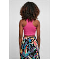 Miniatyrbillede 3 af 5: Korte ribbet tanktop til kvinder Urban Classics rosafuchsia XS