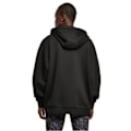 Miniatyrbillede 3 af 4: Oversize hoodie med lynlås til kvinder Urban Classics - sort - S Svart M