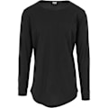 Miniatyrbillede 6 af 6: T-shirt - Urban Classic - Lang Formet - Sort - 100% Bomuld - Lange Ærmer svart XL