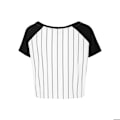 Miniatyrbillede 5 af 6: T-shirt dame - Urban Classic - Baseball - Hvid/Sort - Korte ærmer - Tætsiddende fit vit svart M