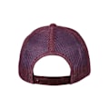 Miniatyrbillede 2 af 3: Caps - Flexfit - Retro - Mørkerød/Hvid - Unisex - Forår/Sommer kastanjebrun/vit Unik storlek
