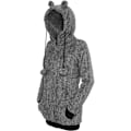 Miniatyrbillede 5 af 6: Sweatshirt - Urban Classics - Teddy Zip - 100% Polyester - Hætte - Sort/Hvid svart vit S