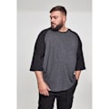 Pikkukuva 5 / 6: T-paita - Kaupunkimalli - Raglan - 3/4-hihat - Väri valkoinen/musta - Regular-malli vit svart XL