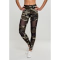 Miniatyrbillede 3 af 6: Leggings dame - Urban Classic - Mesh - Høj talje - Tætsiddende - Ensfarvet camouflage Grå L