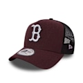 Miniatyrbillede 1 af 3: Net cap - Boston Red Sox - Trucker - Bordeaux - Voksen - Sommer Bordeaux