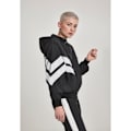 Miniatyrbillede 6 af 6: Damejakke dame - Urban Classic - Krøllet batwing - Sort/Hvid - Multisport - Justerbar hætte sort hvid XL