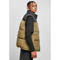 Miniatyrbillede 6 af 6: Jakke - Urban Classics - Block Puffer - Sort/Oliven Grøn - Polyester - Mand svart/olivgrön M