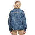 Miniatyrbillede 5 af 6: Jeansjakke - Urban Classics - Oversized - Sherpa-krave - Blødt foder - Dame marinblå jag