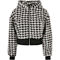 Miniatyrbillede 1 af 4: Oversize fleecejakke til kvinder Urban Classics AOP GT - sort - 2XL Svart XXL