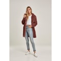 Miniatyrbillede 2 af 6: Parka kvinde - Urban Classic - Oversized - Sherpa - Vaflet fløjl - Multisport mörkrosa XL
