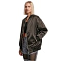 Miniatyrbillede 2 af 4: Veste bomber i satin til kvinder Urban Classics Oversized - sort - M Svart S