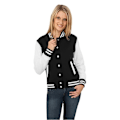 Miniatyrbillede 3 af 3: Urban Classics Femme - College Sweatjacket sort bl - M