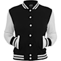 Miniatyrbillede 1 af 3: Urban Classics Femme - College Sweatjacket sort bl - XL
